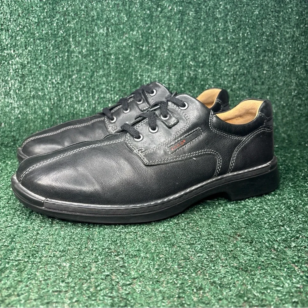 ECCO Fusion Light Shoes‎ Black Leather Oxfords Size US 10-10.5/ EU 44